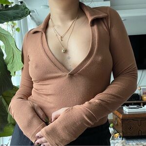 Alix NYC collared bodysuit